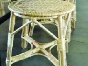 Banco bajo MDQ asiento tejido