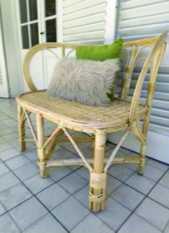 sillón doble MDQ asiento tejido
